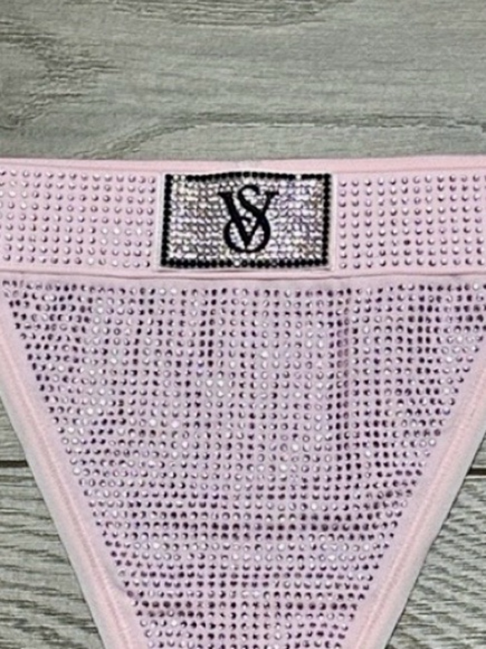 Victoria's Secret Shine Cotton V String Pink Panty Size Medium - Picture 4 of 10
